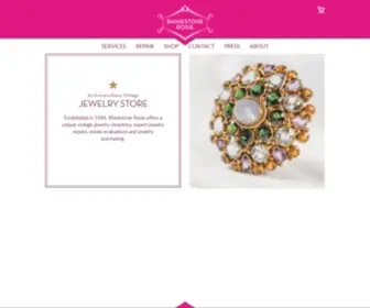 Rhinestonerosie.com(Vintage, Estate and Antique Jewelry Sales, Repair and Evaluation) Screenshot