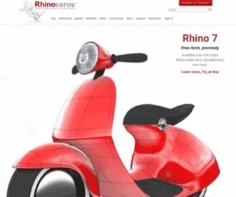 Rhino3D.com(Rhinoceros 3D) Screenshot