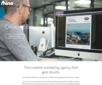 Rhinogroup.co.uk(Creative Communications Agency that gets results) Screenshot