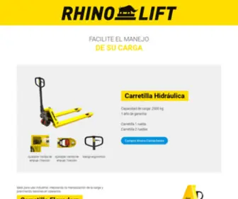 Rhinoliftcr.com(Carretilla Hidráulica manual su carga más facil) Screenshot