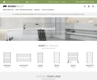 Rhinorails.co.uk(Heated Towel Rails) Screenshot