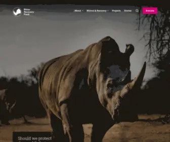 Rhinorecoveryfund.org(Rhino Recovery Fund) Screenshot