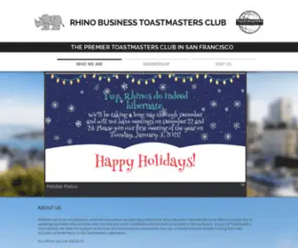 Rhinos-Club.com(Rhino Business Toastmasters Club) Screenshot