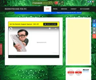 Rhinotechiefixpc.com(Rhinotechie Fix PC) Screenshot