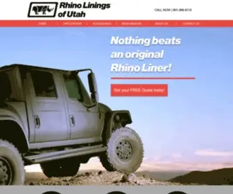 Rhinoutah.com(Rhino Linings of Utah) Screenshot