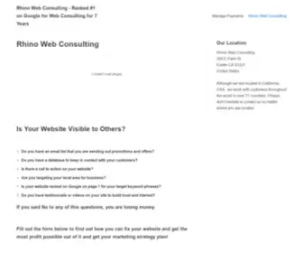 Rhinowebconsulting.com(About us) Screenshot