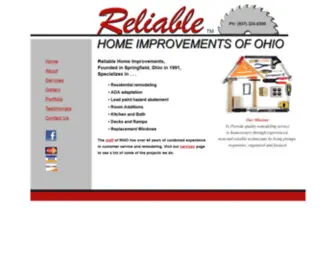 Rhio.com(Reliable Home Improvements of Ohio) Screenshot