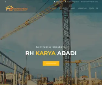 Rhkaryaabadi.com(Kontraktor surabaya Jasa renovasi rumah surabaya bangun rumah baru desain bangunan renovasi dan kontruksi) Screenshot