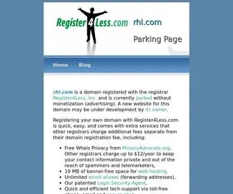 RHL.com(Parking page for domain registered with Register4Less.com) Screenshot