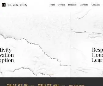 RHL.ventures(RHL Ventures Home) Screenshot