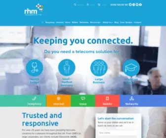 RHmtelecom.com(Telecoms Solutions) Screenshot