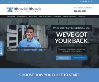 Rhoadsandrhoads.com(Owensboro Personal Injury &amp; Disability Attorneys) Screenshot