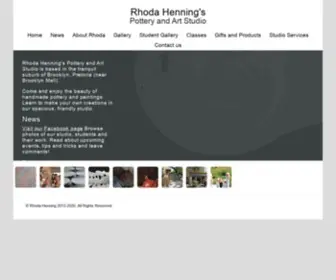 Rhodahenning.co.za(Rhoda Henning's Pottery Studio) Screenshot