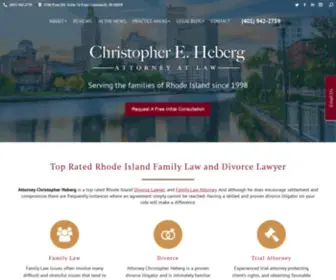 Rhode-Island-Divorce.com(Attorney Christopher Heberg) Screenshot