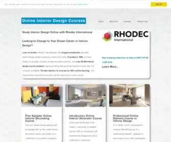 Rhodec.edu(Interior Design College Online) Screenshot