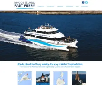 Rhodeislandfastferry.com(Rhode Island Fast Ferry service to Martha's Vineyard and Block Island) Screenshot