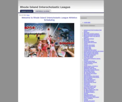 Rhodeislandinterscholasticleague.org(Rhode Island Interscholastic League) Screenshot