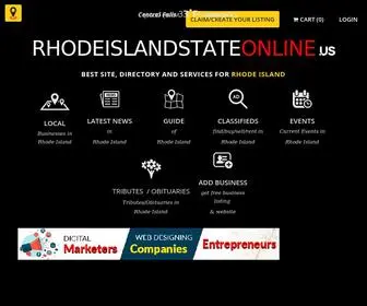 Rhodeislandstateonline.us(Rhode Island Business Listings) Screenshot