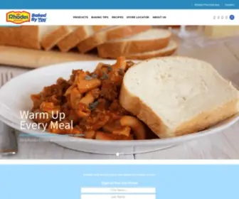 Rhodesbread.com(Home of America's Favorite Frozen Dough) Screenshot