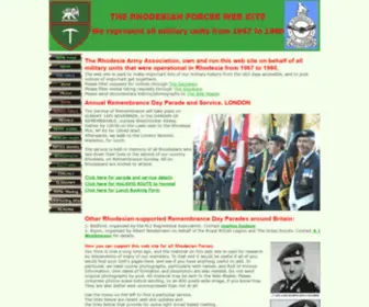 Rhodesianforces.org(Local index) Screenshot