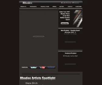 Rhodespiano.com(Rhodes Music Ltd) Screenshot