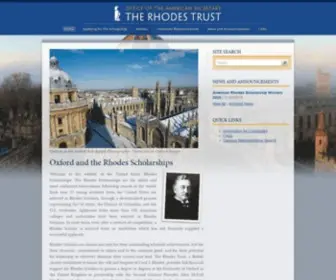 Rhodesscholar.org(The Rhodes Scholarships) Screenshot