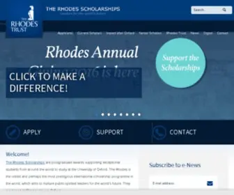 Rhodesscholarshiptrust.com(The Rhodes Scholarships) Screenshot