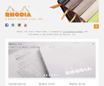 Rhodiapads.com(Rhodia Pads & Notebooks) Screenshot