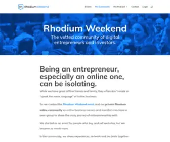 Rhodiumweekend.com(Rhodium Weekend) Screenshot