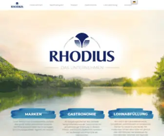 Rhodius-Mineralquellen.de(RHODIUS) Screenshot