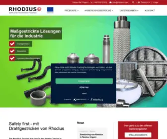 Rhodius.com(Rhodius GmbH) Screenshot