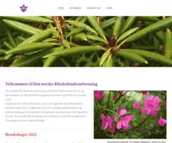 Rhododendron.no(Den norske Rhododendronforening) Screenshot