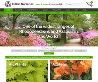 Rhododendrons.co.uk(Millais Nurseries Rhododendron specialist) Screenshot