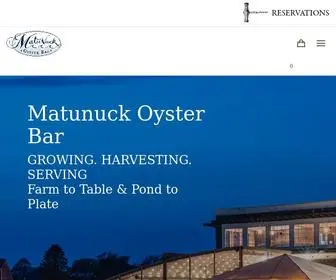 Rhodyoysters.com(Matunuck Oyster Bar) Screenshot