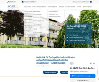 Rhoen-Klinik.de(Acura) Screenshot