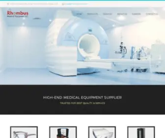 Rhombusmed.com(Rhombus-Medical Equipment company in UAE) Screenshot