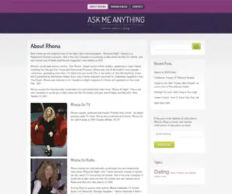 Rhona.com(Rhona Raskin's Blog) Screenshot