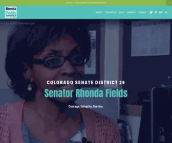 Rhondafields.com(Senator Rhonda Fields) Screenshot