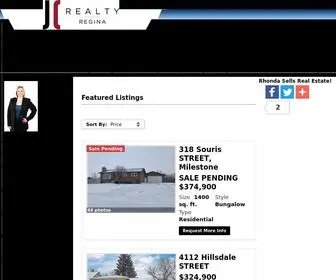 Rhondagarratt.net(Regina Saskatchewan Homes for Sale) Screenshot