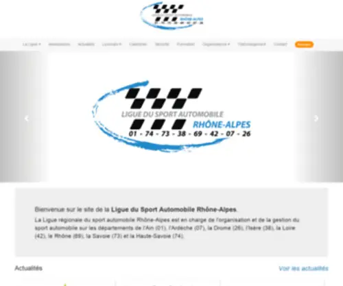 Rhone-Alpes-Auto.com(Ligue du Sport Automobile Rhône) Screenshot