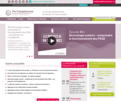 Rhonealpes-Orientation.org(Actualités de l'orientation tout au long de la vie en Rhône) Screenshot
