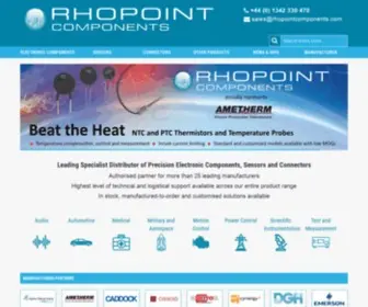 Rhopointcomponents.com(Rhopoint Components) Screenshot