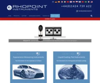 Rhopointinstruments.com(Glossmeters) Screenshot