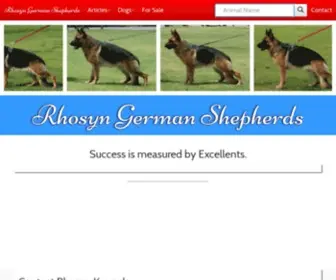 Rhosyngsd.com(Rhosyn German Shepherd Kennels) Screenshot