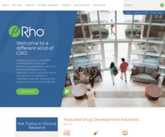RhoWorld.com(Changing what it means to work with a CRO) Screenshot
