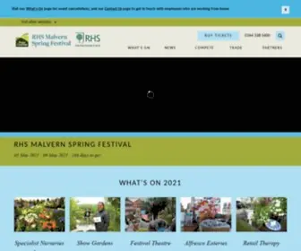 RHsmalvern.co.uk(RHS Malvern Spring Festival) Screenshot