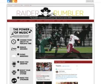 RHsrumbler.com(The School Newspaper of Rouse High School) Screenshot