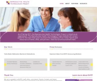 RHTP.org(Reproductive Health Technologies Project) Screenshot