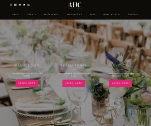 Rhubarbgroup.com(Premium Event Catering & Fine Dining) Screenshot