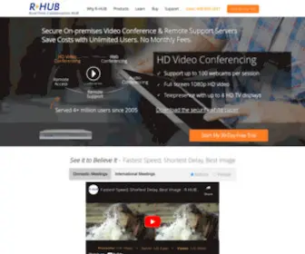 Rhubcom.com(Secure Web Conferencing) Screenshot